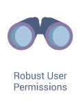 binoculars robust user permissions icon